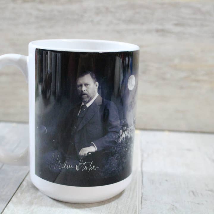 Horror Author Bram Stoker 15oz Coffee Mug for wholesale by Raven Design