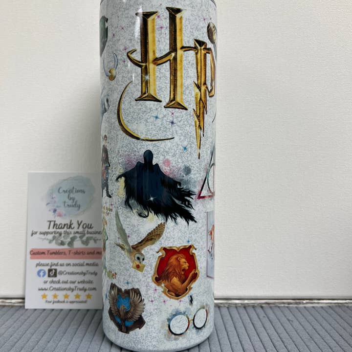 Harry Potter Watercolor Collage- Stainless Steel Tumbler for wholesale by Creations by Trudy