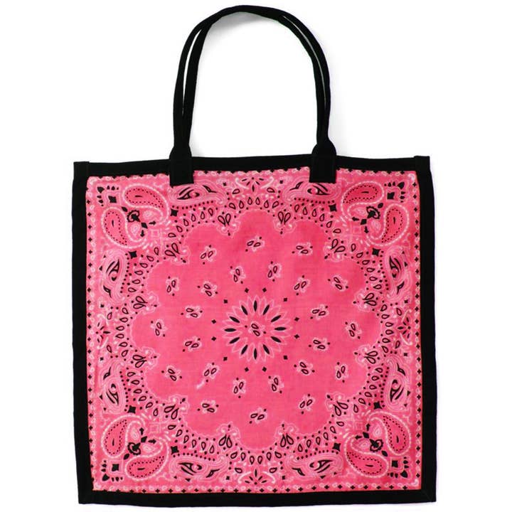 Raj Trading & Imports (USA) Inc. - Wholesale Tote bag – Women's - Bandana Cotton Tote Shoppers Assorted2