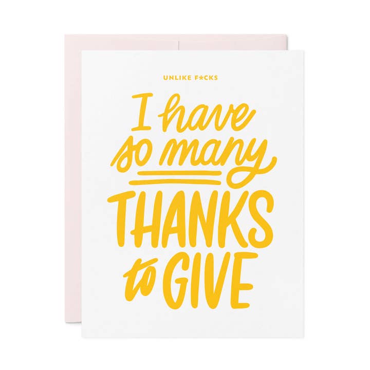 Heel erg bedankt Letterpress Card voor wholesale door Friendly Fire Paper