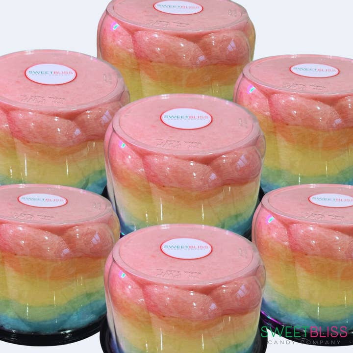 MINI COTTON CANDY TROPICAL CAKE for wholesale by Sweet Bliss Candy Company
