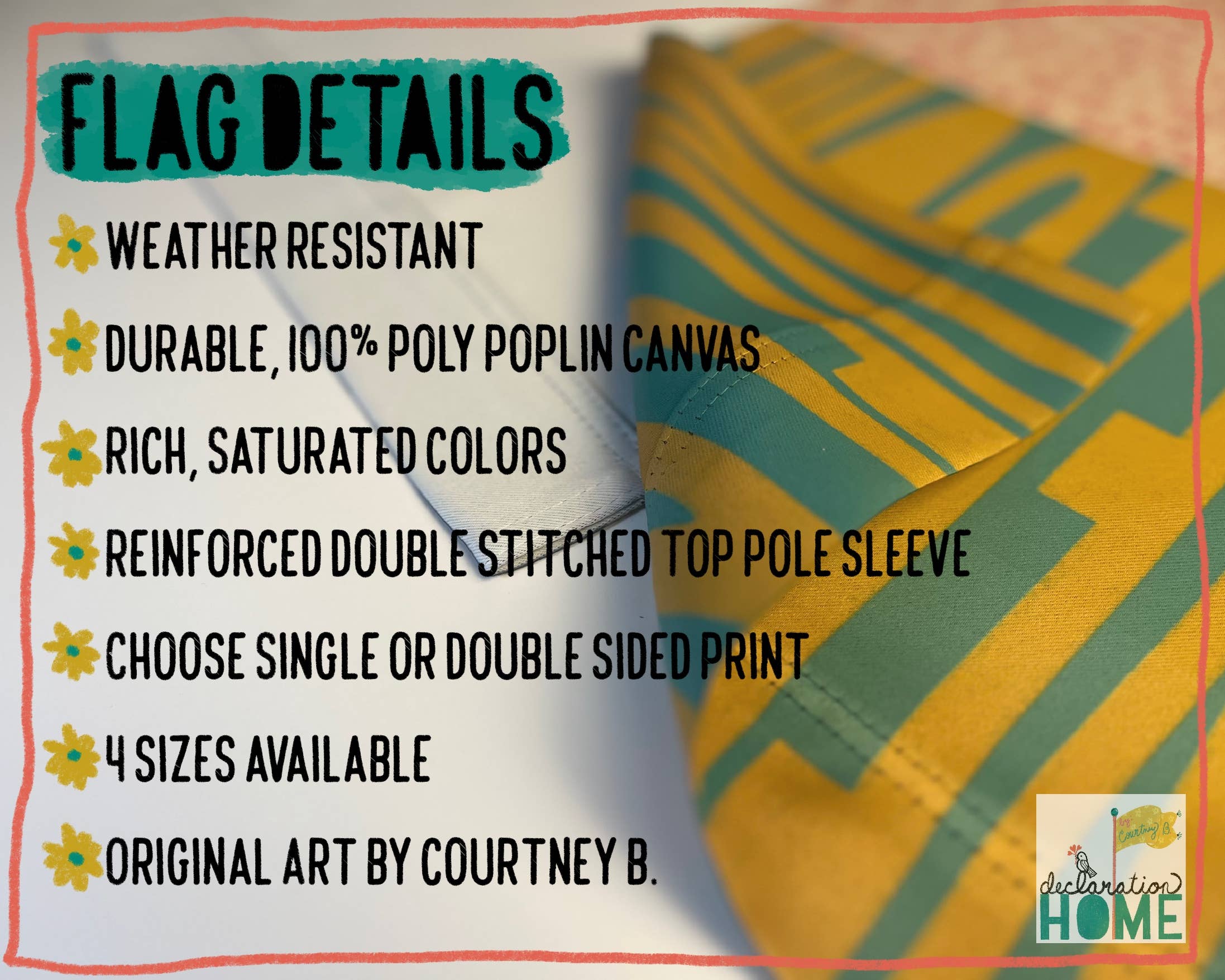 Declaration HOME - Wholesale Flag - Allies Live Here LGBTQ Garden and House Flag - Double Sided3