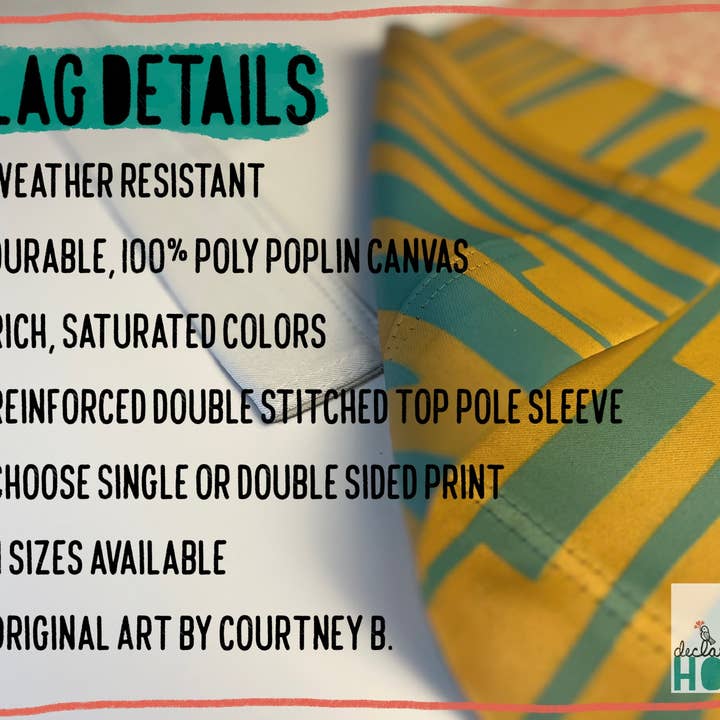 Declaration HOME - Wholesale Flag - World in My Hands Garden and House Flag - Double Sided3