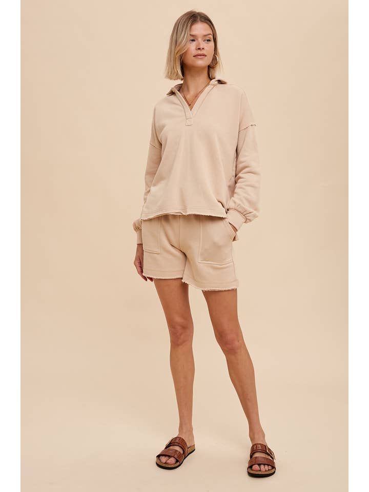 In Loom - Vendita all'ingrosso Felpa - Donna - PULLOVER CON COLLETTO LAVATO IN CAPO5