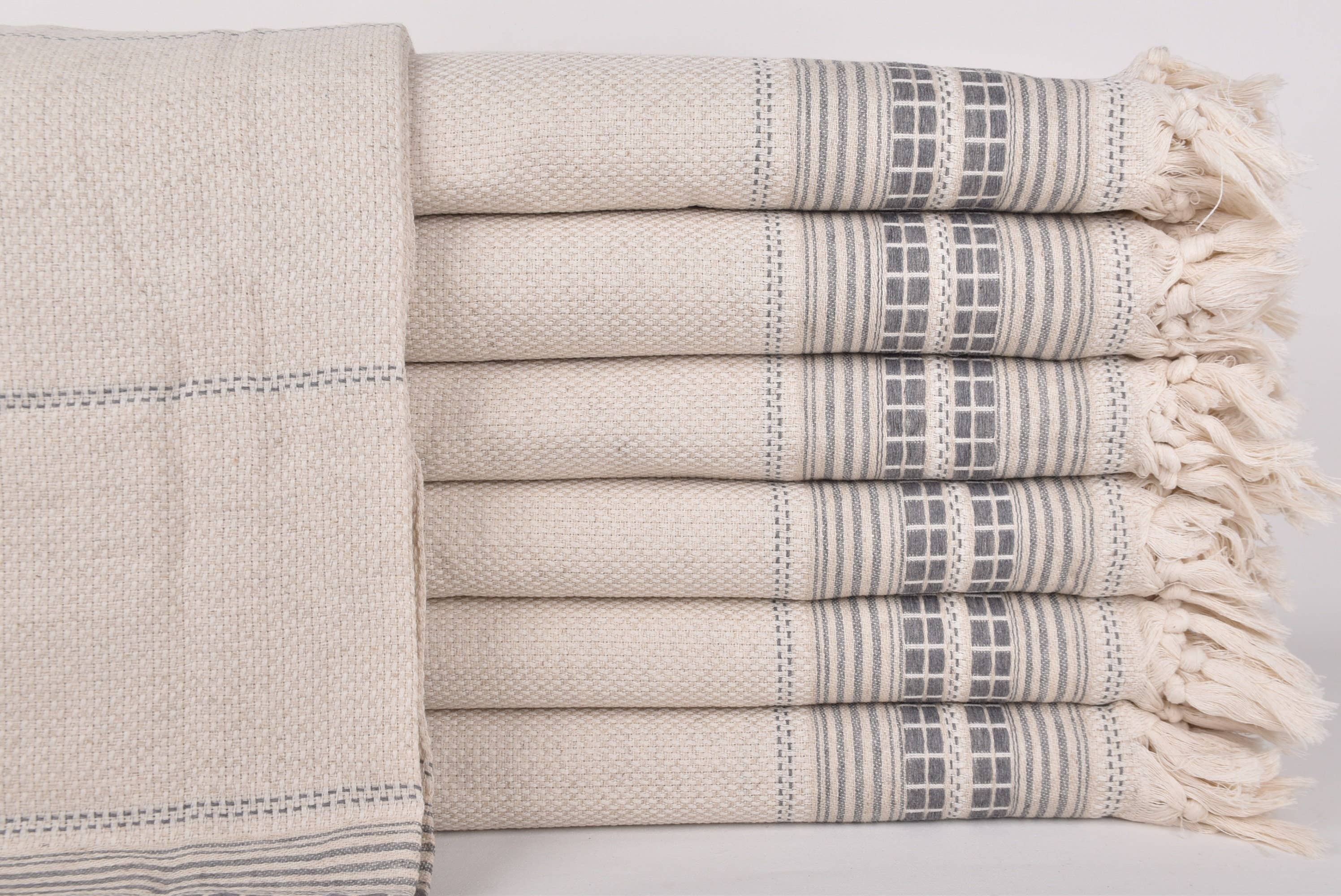 Organic Turkish Towels - Wholesale Throw blanket - Designer Throw, Luxurious Handwoven Bedspread