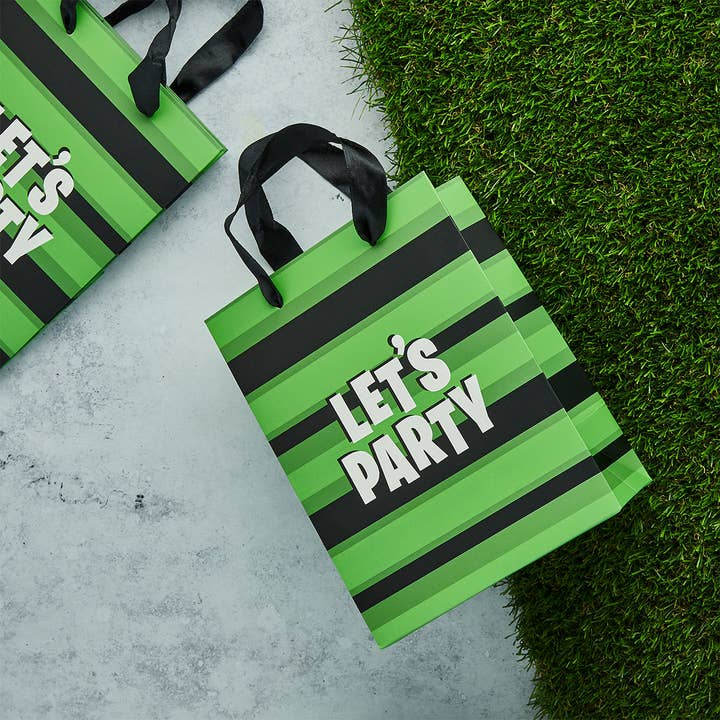 Hootyballoo by Club Green - Wholesale Party favour bag/box - Green Black & White Party Bag 5 Pack