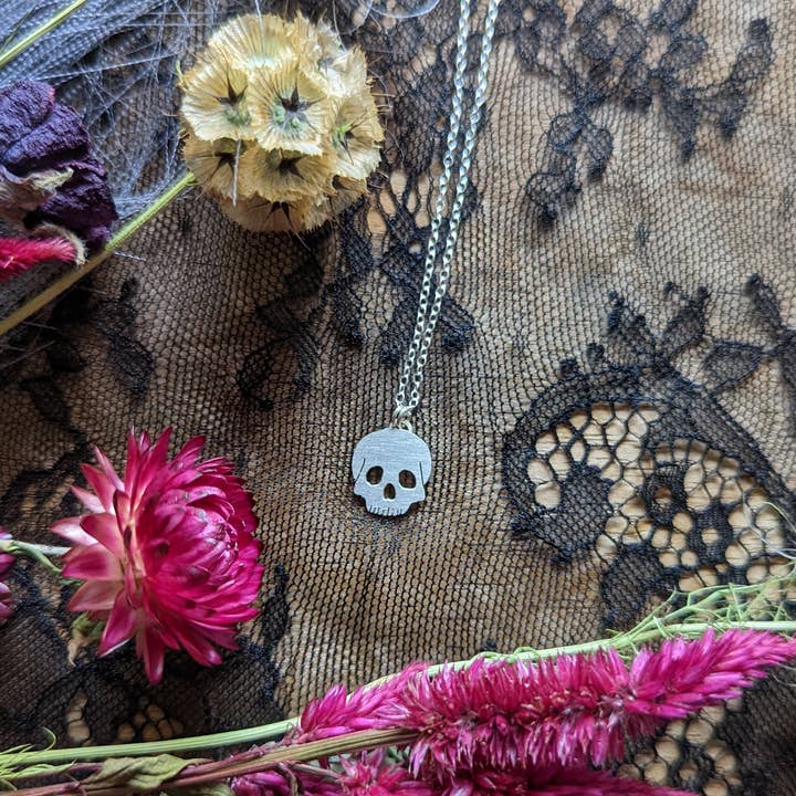 Halloween Skull Necklace for wholesale by Maxi Cif Designs