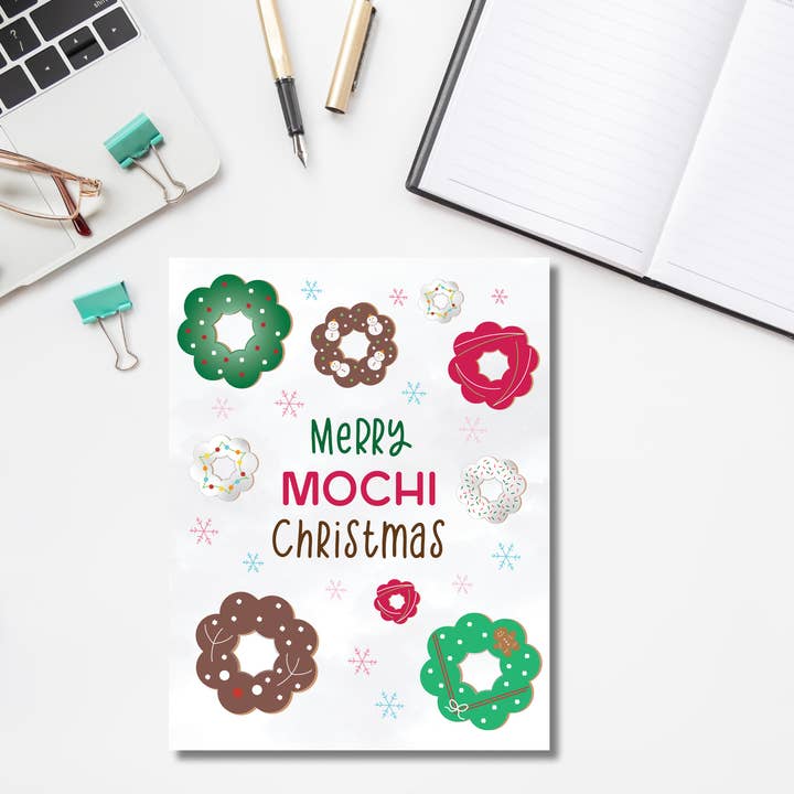 Dumplings and Us - Wholesale Christmas Card - Christmas Card Mochi Donuts3