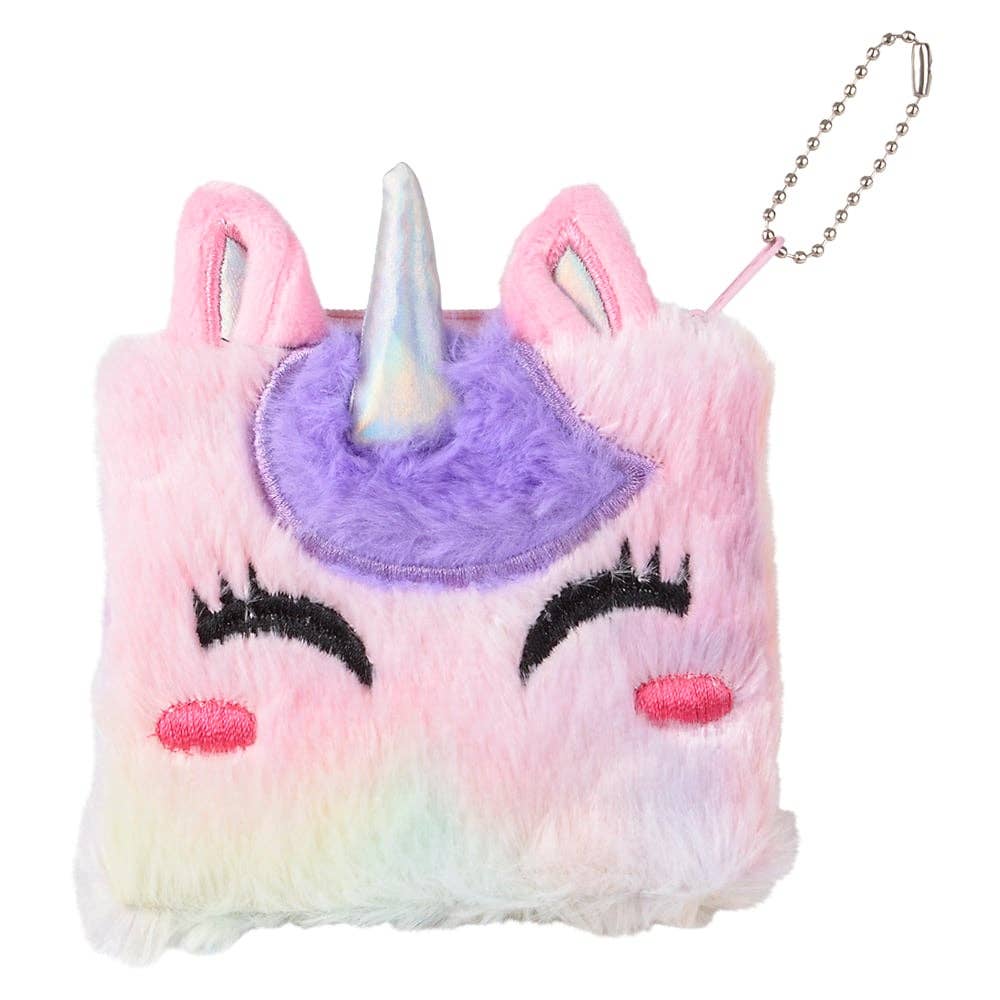 La Luna Bella - Toys – Peluche - Crianças e bebés por atacado – Porta-moedas de pelúcia UNICÓRNIO 5" LLB Brinquedos de Peluche2