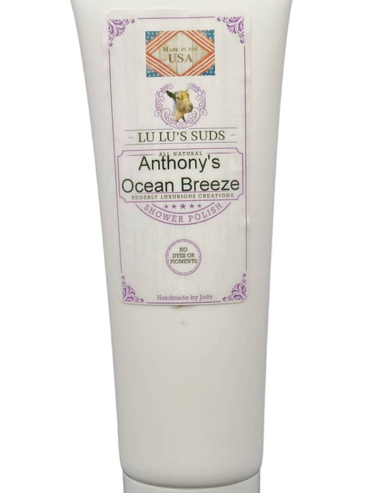 Anthony's Ocean Breeze Body Shower Polish 8 oz. for wholesale by Lu Lu's Suds