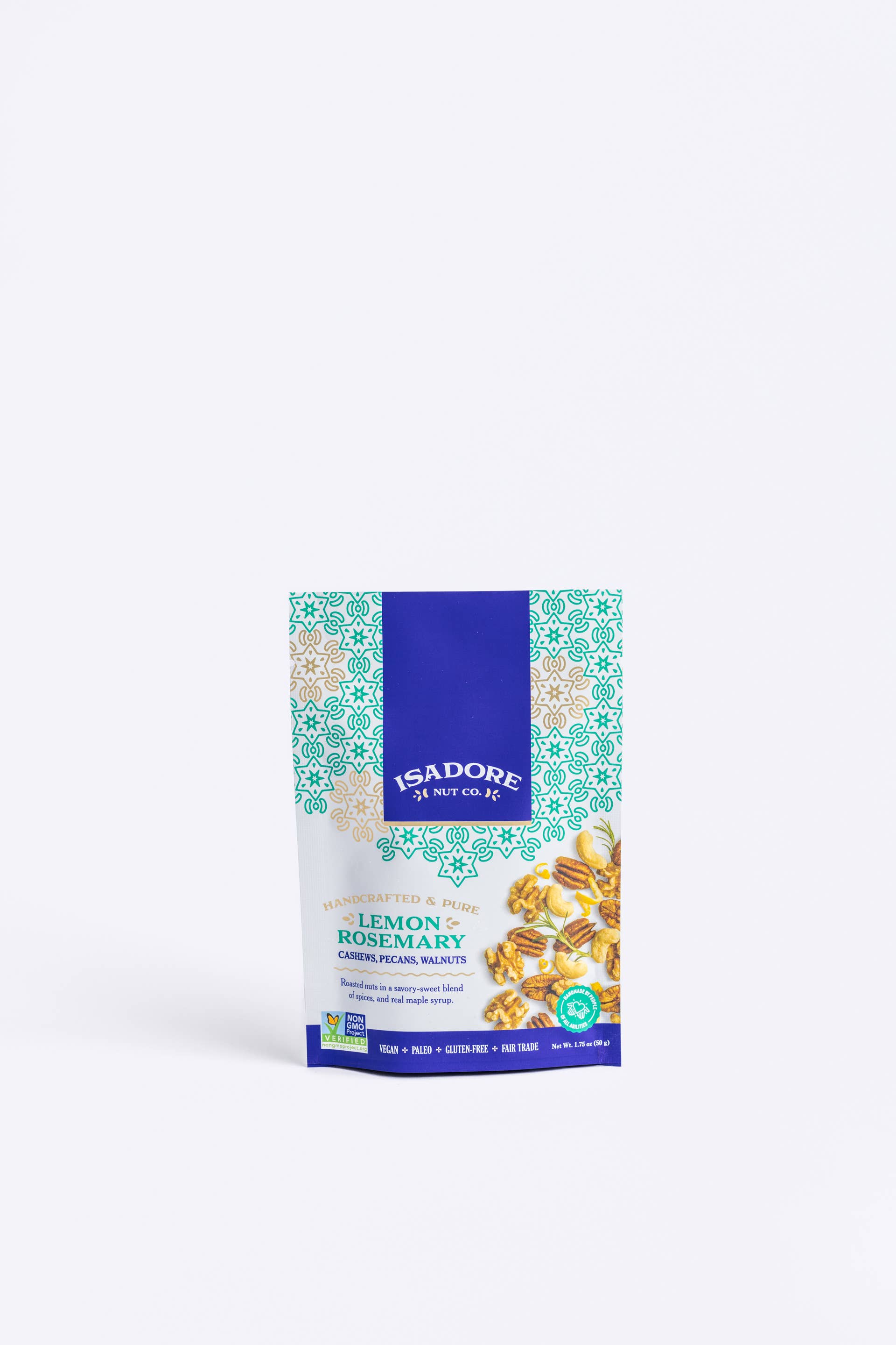 Isadore Nut Company - Wholesale Nuts - Lemon Rosemary: Cashews, Pecans, Walnuts- 1.75 oz- Non-GMO3