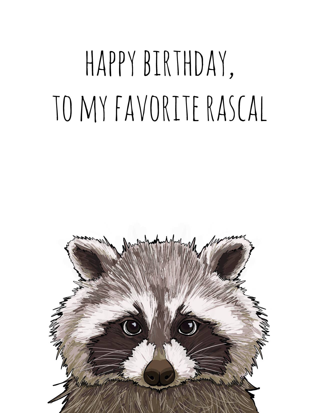 Noted By Copine - Wholesale Birthday Card - Favorite Rascal Birthday1