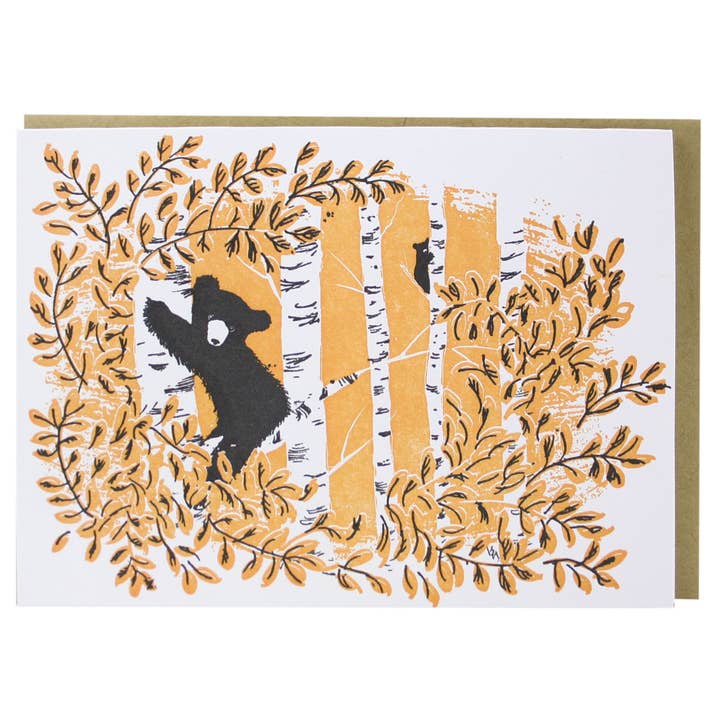 Bear Note Card (e.b. goodale) for wholesale by Smudge Ink