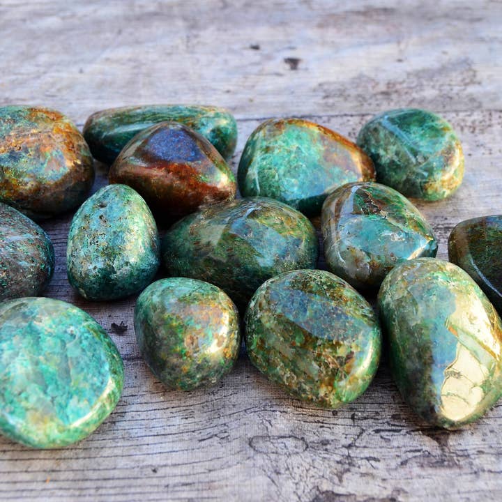 Kaia & Crystals - Wholesale Spiritual Stone/Crystal - Chrysocolla Crystal Tumbled XL (250g, 500g, 1000g)