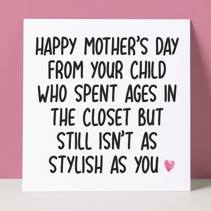 STYLISH LGBTQ - MOTHER'S DAY CARD for wholesale by Pack a Punch Designs