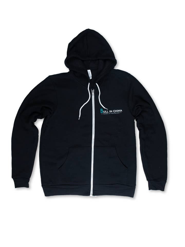 Bull in China - Vendita all'ingrosso Felpa con cappuccio - Unisex - Felpa con cappuccio - Nessuna religione, Nessuna politica (Nero)