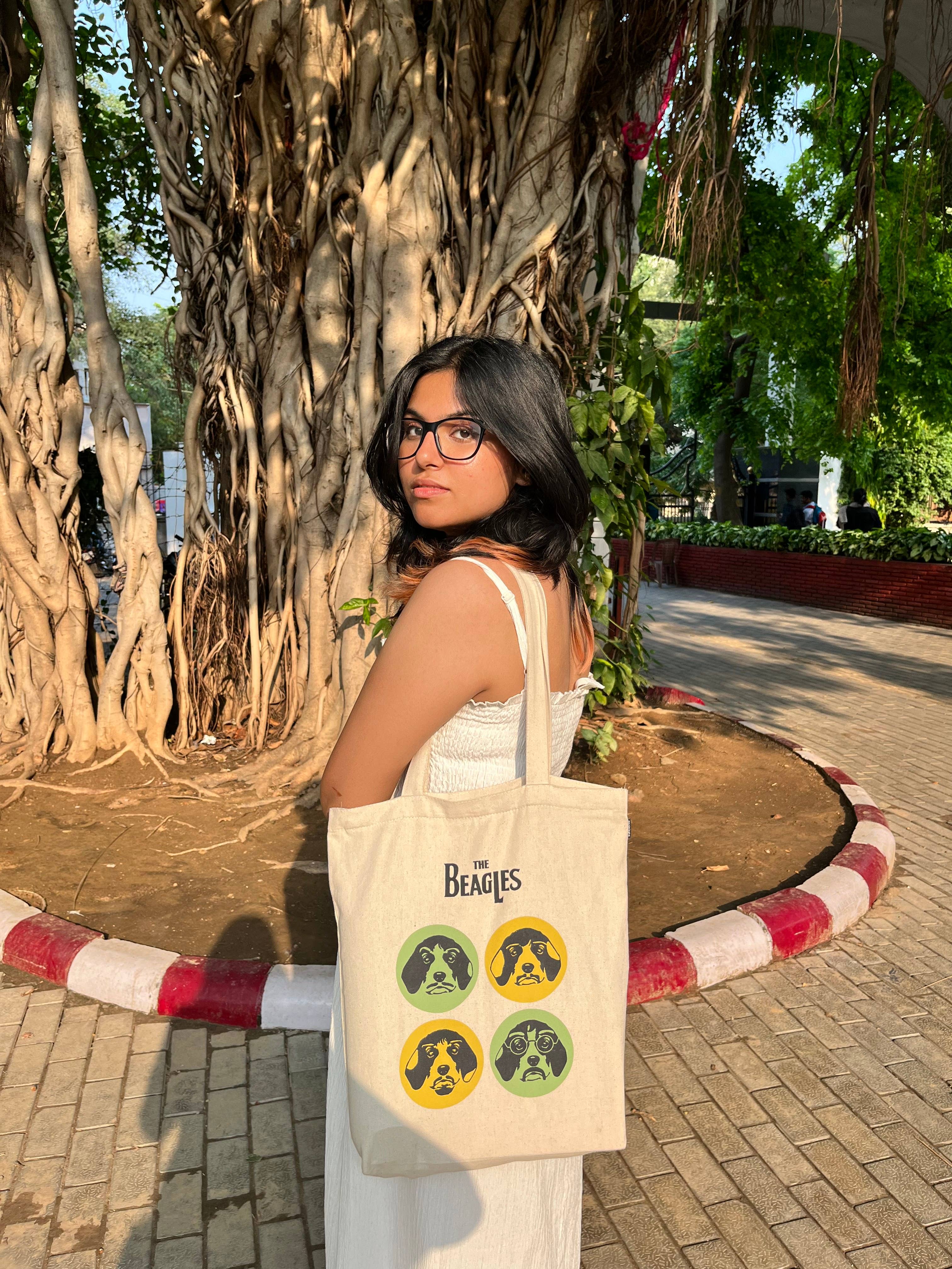 Ecoright - Wholesale Tote Bag - Unisex - Zipper Tote Bag - The Beagles4