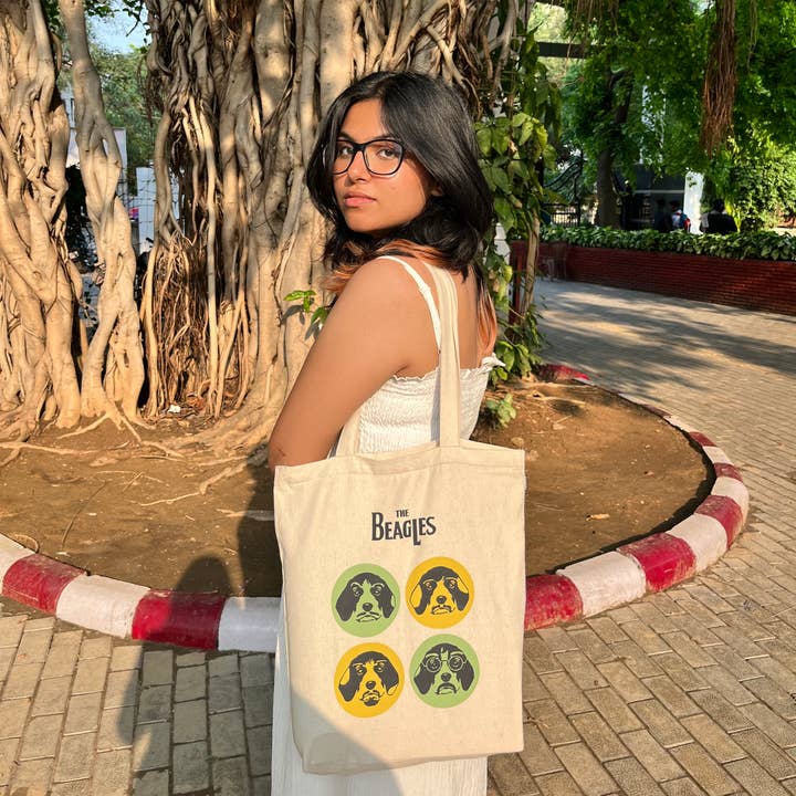 Ecoright - Wholesale Tote Bag - Unisex - Zipper Tote Bag - The Beagles4