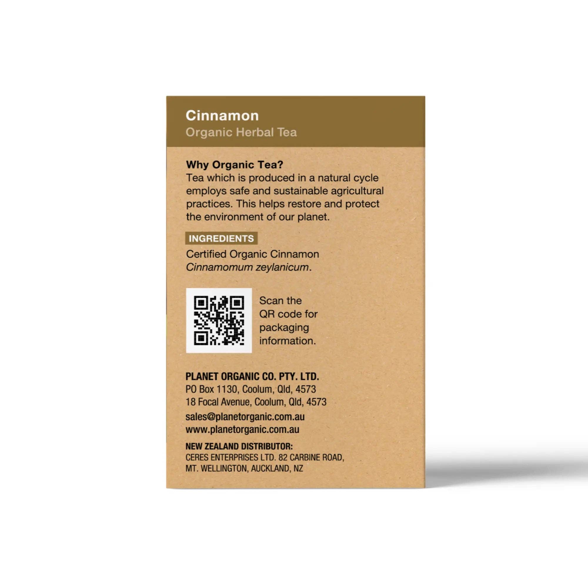 Planet Organic - Wholesale Tea bags - Cinnamon Tea 25 Tea Bags - Certified Organic3