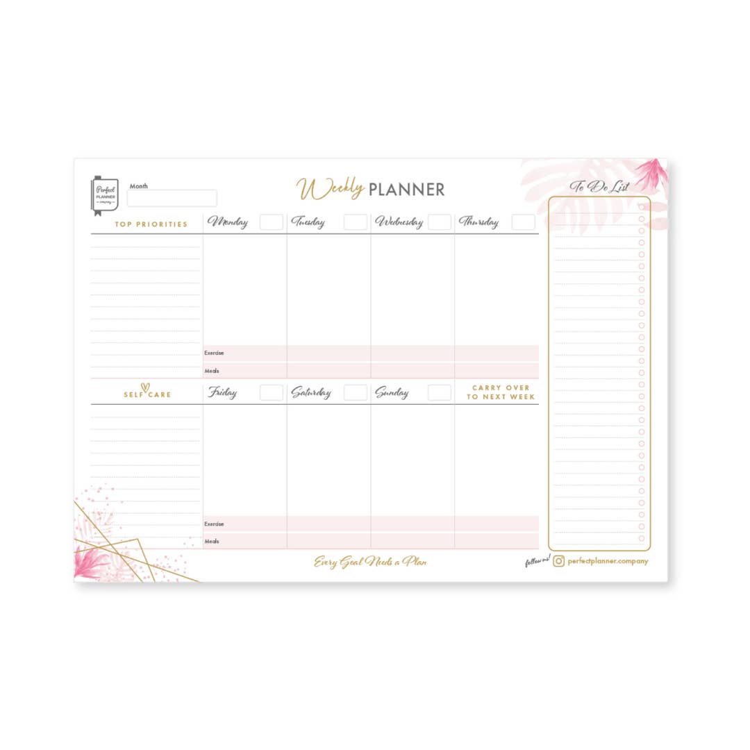 Perfect Planner Company – wholesale Planner – Weekly Planner Desk Pad