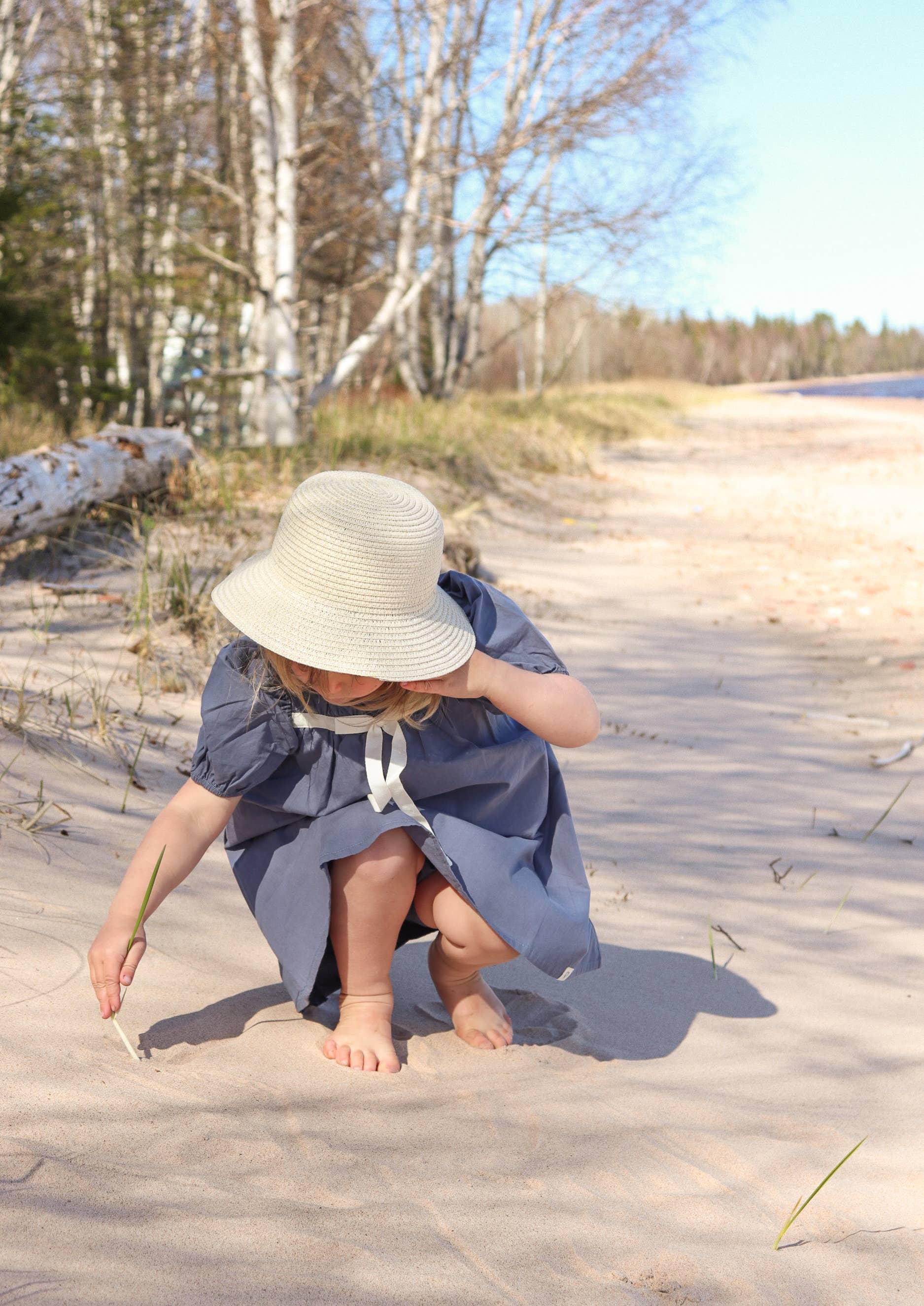 Almond Bud - Wholesale Dress - Kids - The Poppy Puff Sleeve Dress w/ Matching BLOOMERS  Baby Dress2