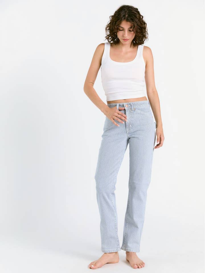 Porter Blue Apparel - Wholesale Jeans - Women's - PEYTON PAINTER IN PACIFIC WASH1