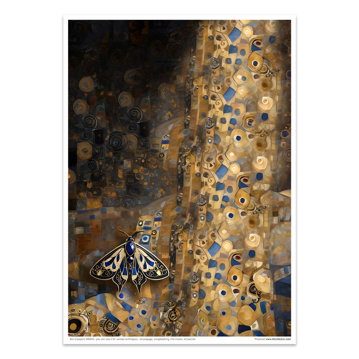 ITD Collection – material para artesanato por atacado – Kit Criativo MS043 - Inspirado em Klimt11