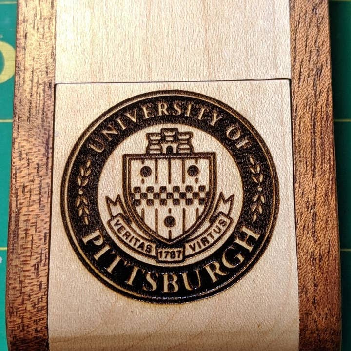 Fountain pen case personalised with name or logo. for wholesale by Bog and Brass