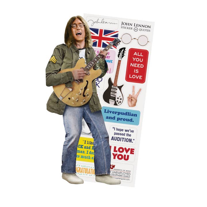 John Lennon Card for wholesale by Unemployed Philosophers Guild