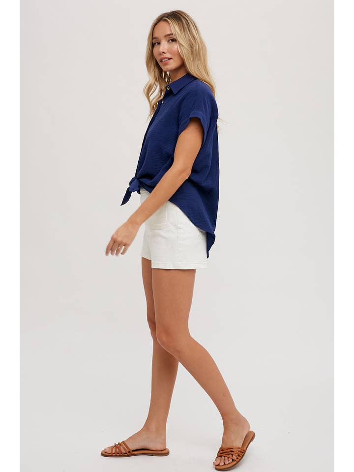 Bluivy – Camisa com botões no colarinho – Mulher por atacado – CAMISA ESSENCIAL BOTÃO UP ALGODÃO51