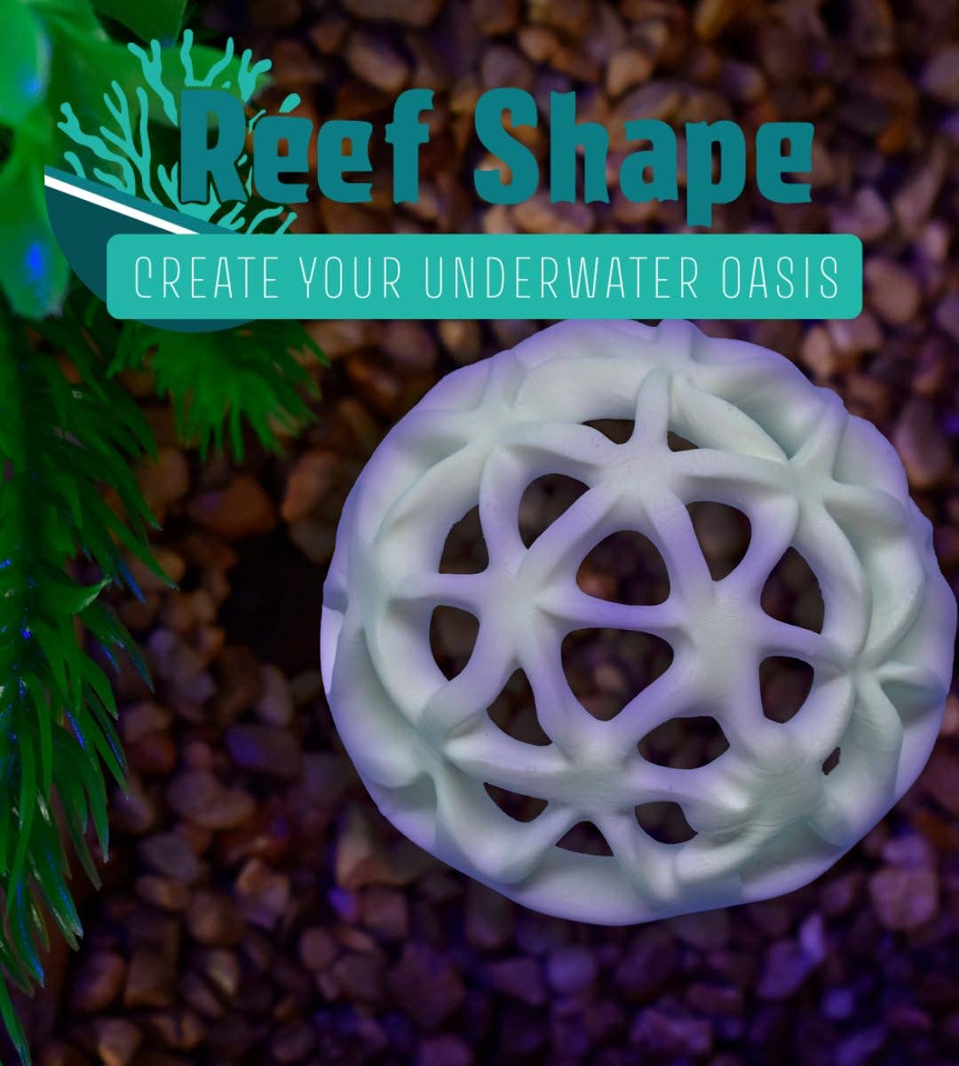 Chatelet – wholesale Decorative tabletop object – Chatelet REEFSHAPE - Dome Fish or Shrimp Aquarium Hideout | Aquarium Reef Decor & Viewing Dome | Made in USA10