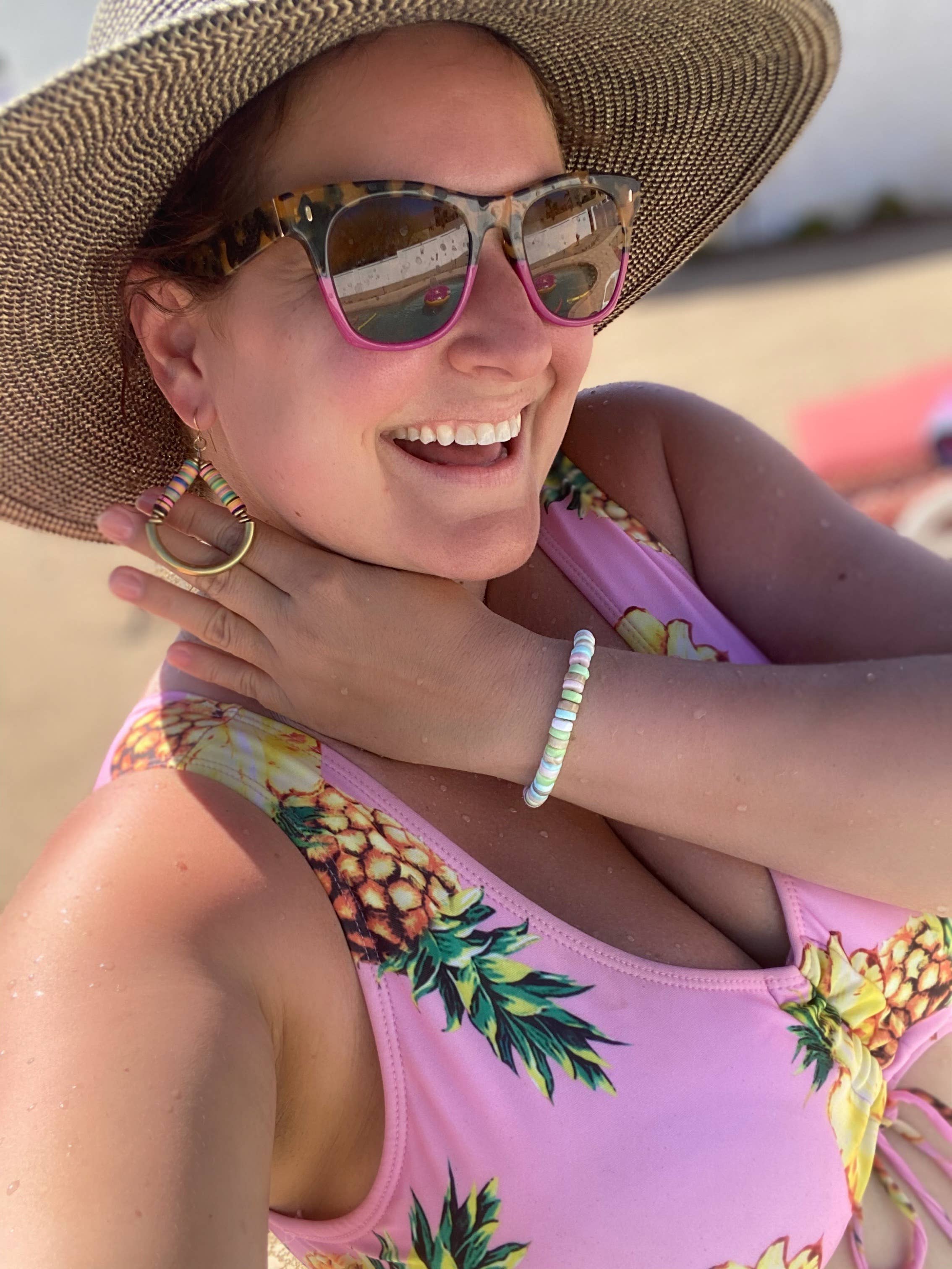 Etymology Jewelry - Venta al por mayor Pulsera de cuentas - Boho - Pulsera con cuentas de ópalo, cristal, joya2