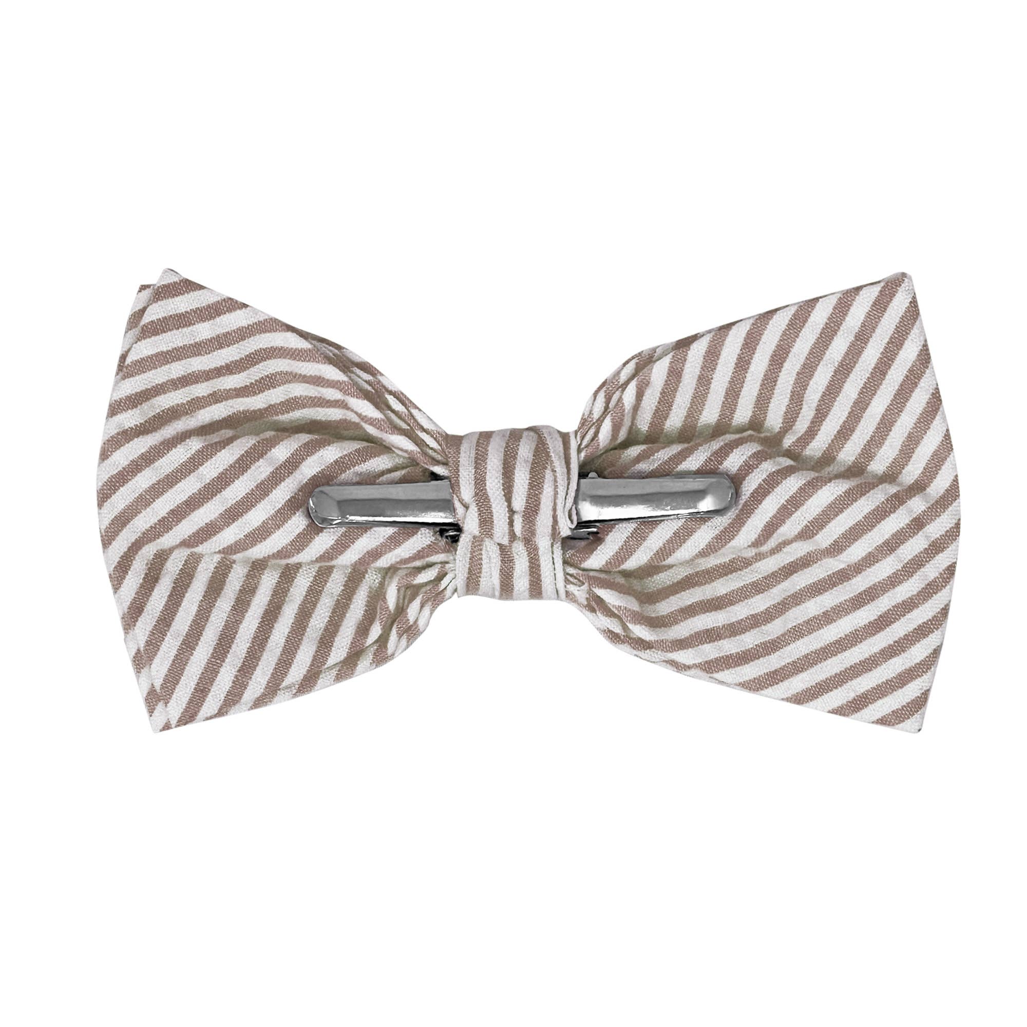 Jacob Alexander - Wholesale Bow Tie - Men's - Men's Seersucker Striped Bow Tie47