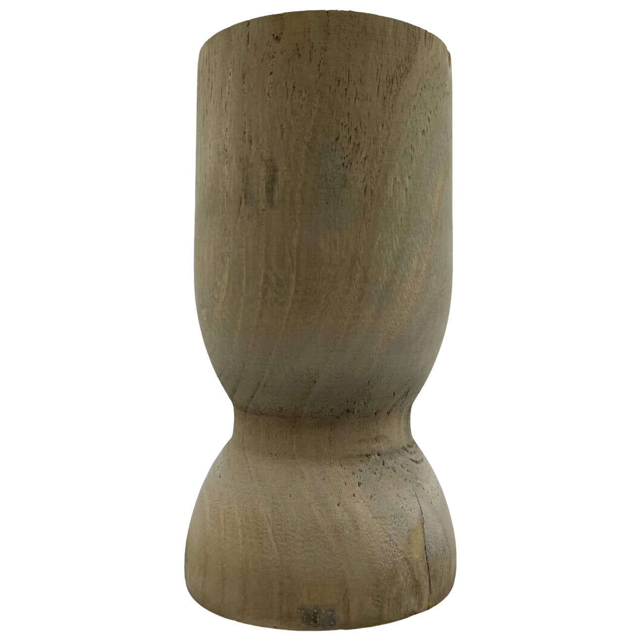 2626 Designs – Großhandel Vasen – 11" hohe dekorative Holzvase in Braun1