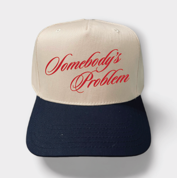 Happi Style - Wholesale Trucker Hat - Unisex - Somebody's Problem Classic Trucker Hat | Natural/Navy0