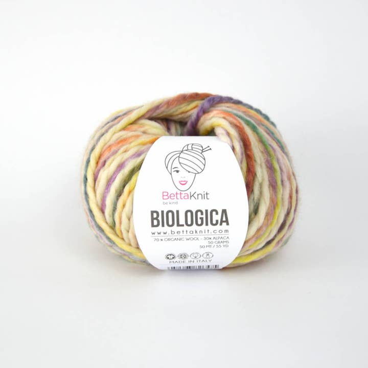 BettaKnit - Wholesale Yarn - Biologica Print - 70% Organic Wool 30% Alpaca Yarn6