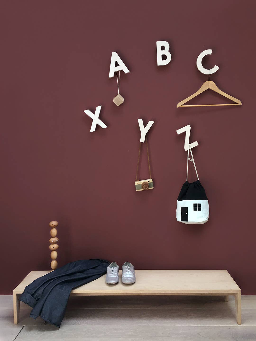 Living Refinery UK - Wholesale Wall Hook - Rock & Pebble | Alphabet Soup Wall Hooks - ABC (Natural)2