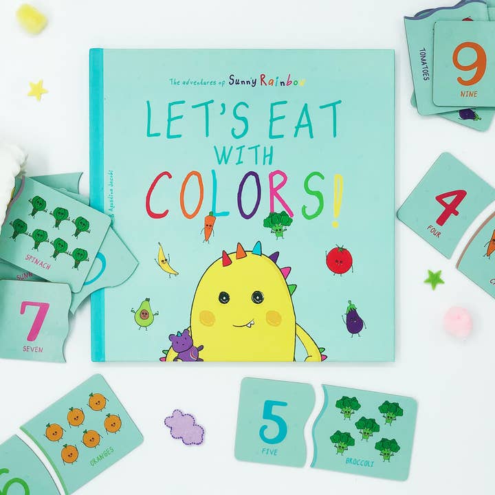 Happy Rainbow Books – wholesale Pussel - Barn – Räkna pussel färgglad mat