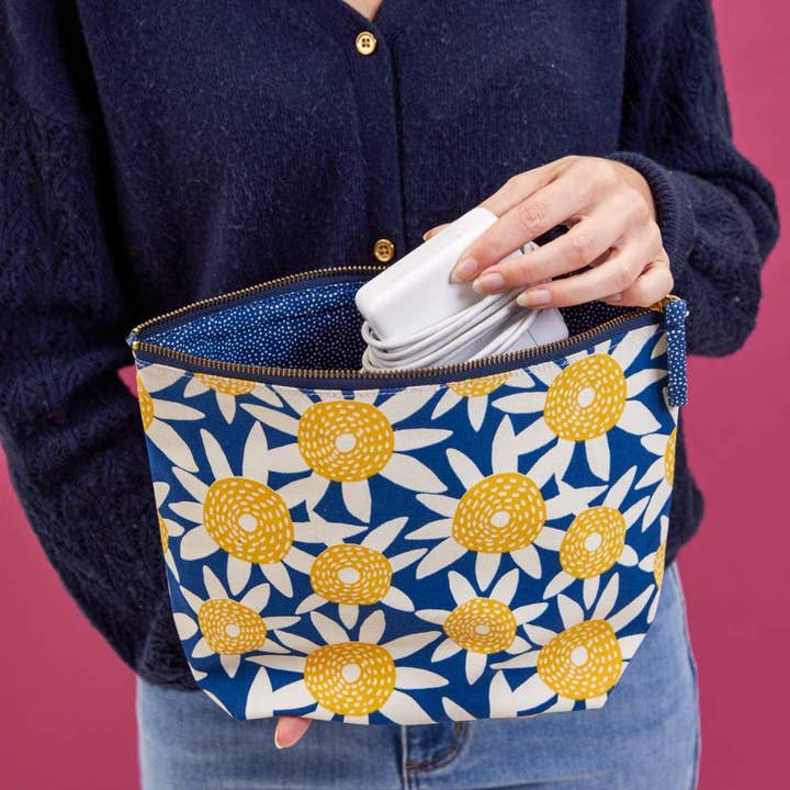 rockflowerpaper - Wholesale Pouch - Women's - STRAW SUNFLOWER YELLOW Pouch, Large