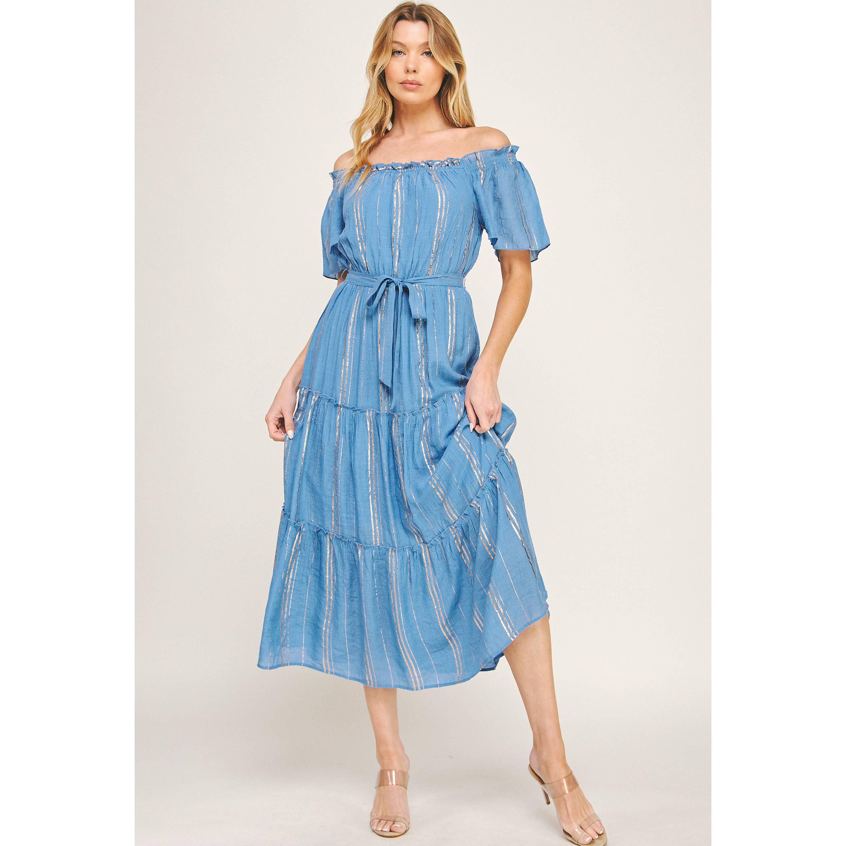 Winslow Collection - Wholesale Dress - Women's - WINSLOW GLEAM TIERED MAXI DRESS