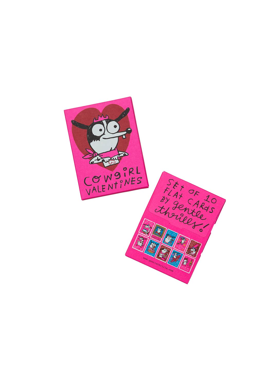 gentle thrills - Wholesale Valentine's Day Card - cowgirl valentine set