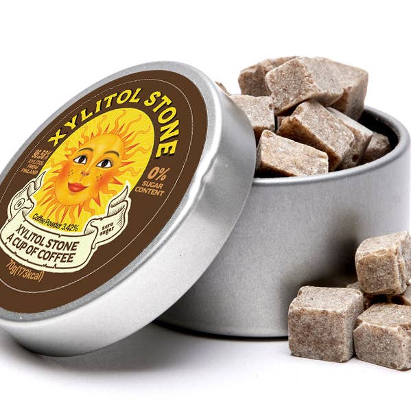 Xylitol Stone Sugar Free Hard Candy 70g Can, Coffee for wholesale by Nuriearth Global USA