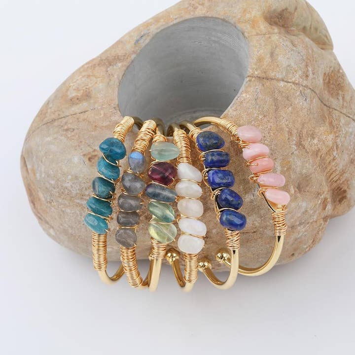 CHAKRAS-armband – 20 modeller – förgyllda med äkta fin guld för wholesale av TOURMALYN