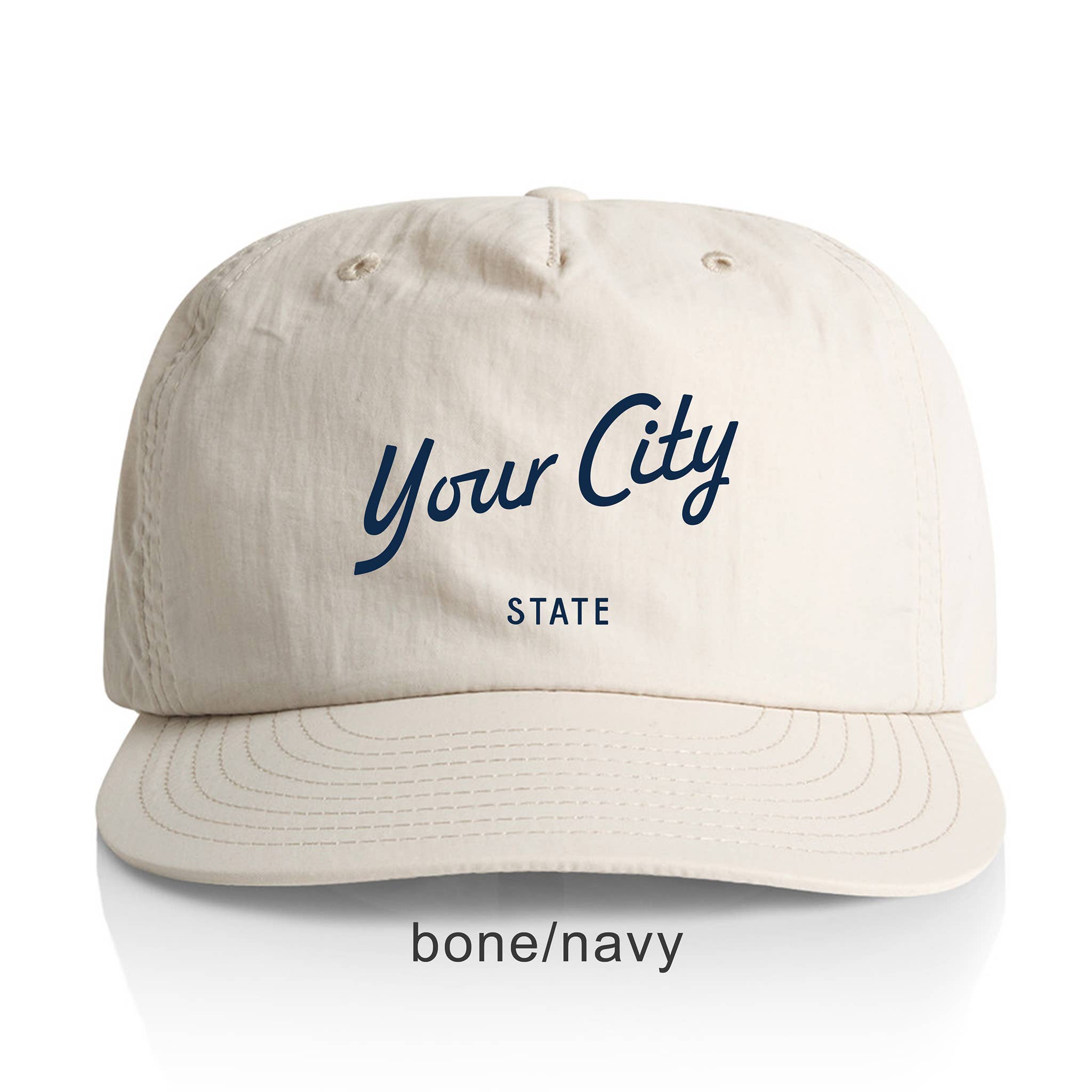 Endless August Supply Co. – wholesale Flat-brimmed cap – Unisex – Custom Nylon Hat | Script Text Customizable Hat | Name Drop34