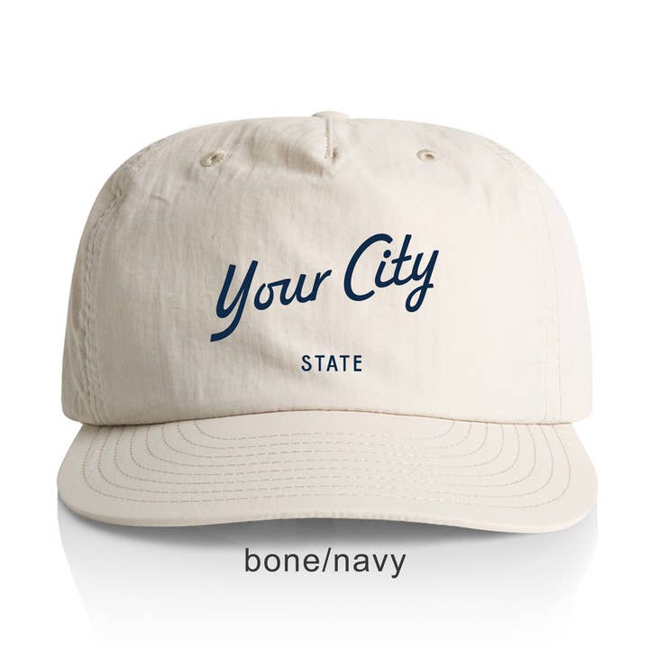 Endless August Supply Co. – wholesale Flat-brimmed cap – Unisex – Custom Nylon Hat | Script Text Customizable Hat | Name Drop34