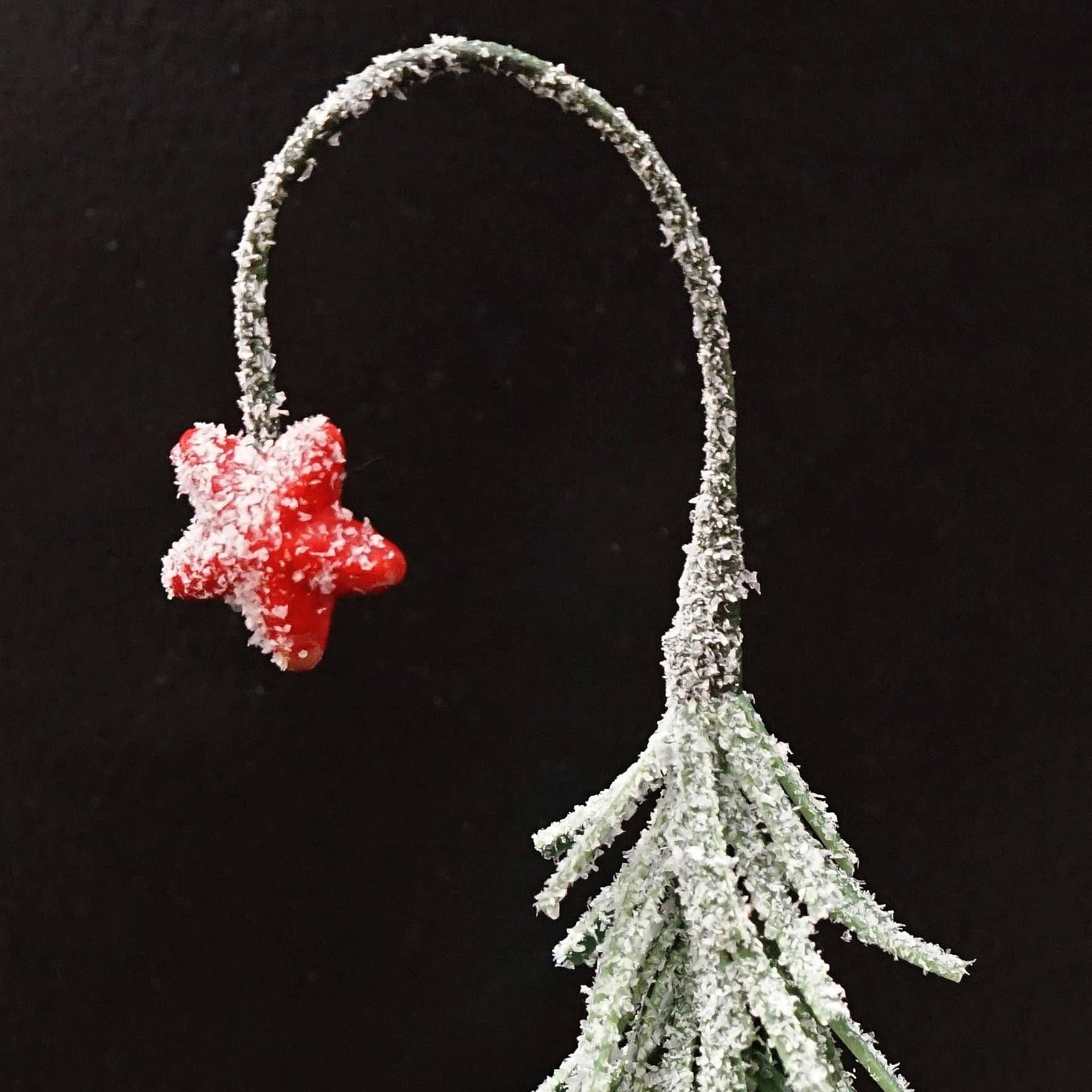 Holiday Depot Inc. - Wholesale Christmas Decoration - ISB75031- 8in Snowy Shooting Star Mini Tree-Green1