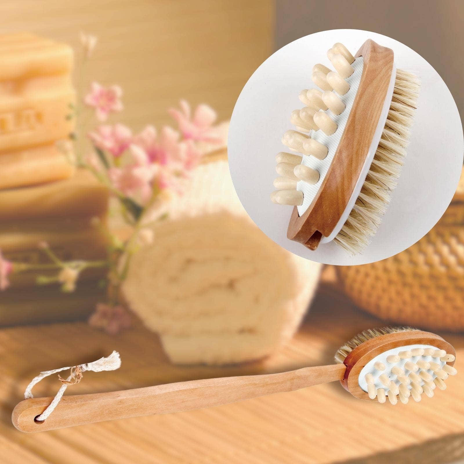 Zen'Arôme - Wholesale Body Brush - Bath Brush for the Body - Dual-Faced Head Dualsens2