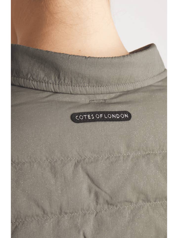 The Harrow Matte | Down Shirt | Olive Subtle Sparkles for wholesale on Faire5