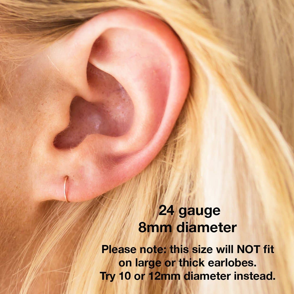 Sunlight Silver Jewelry - Vendita all'ingrosso Orecchini a cerchio - Orecchini a Cerchio piccoli. La tua scelta: cerchi in oro rosa 14 carati, argento Sterling 925 massiccio o oro giallo 14 carati3