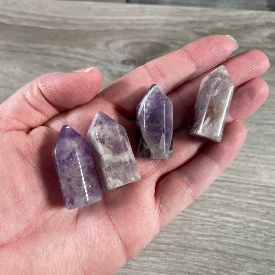 Keystone Crystals - Wholesale Spiritual Stone/Crystal -  Gemstone Chubby Obelisk – Small Carved Crystal Tower 25